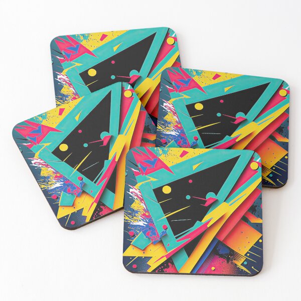 Item preview, Abstract color background eighties nineties look  designed and sold by mrlongfield.