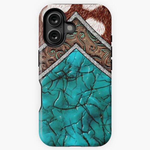 Item preview, Western Cowhide Turquoise Country designed and sold by POD-Balkan.