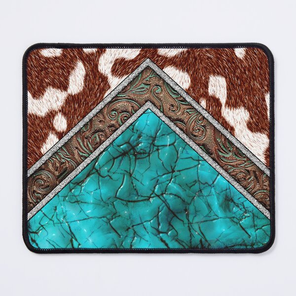 Item preview, Western Cowhide Turquoise Country designed and sold by POD-Balkan.