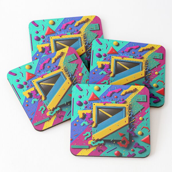 Item preview, Abstract color background eighties nineties look  designed and sold by mrlongfield.