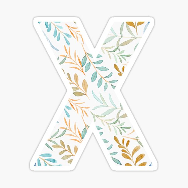 Watercolor Letter Stickers