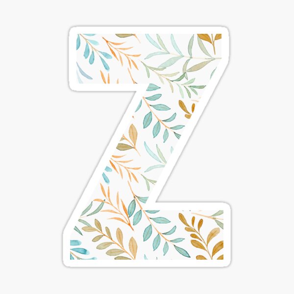 Watercolor Letter Stickers