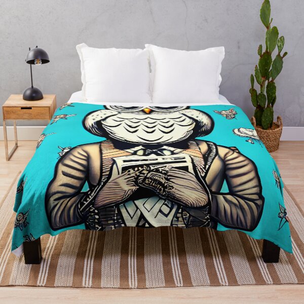 Item preview, Comic man with owl designed and sold by Dalive.