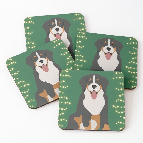 Item preview, cute bernese mountain christmas lights bernese mountain dog lover xmas designed and sold by Inspirely.