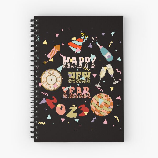 Item preview, Retro Happy New Year 2023, Boho New Year 2023 designed and sold by desireedickens.