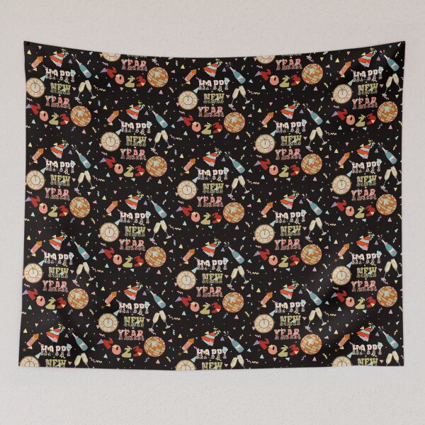Item preview, Retro Happy New Year 2023, Boho New Year 2023 designed and sold by desireedickens.