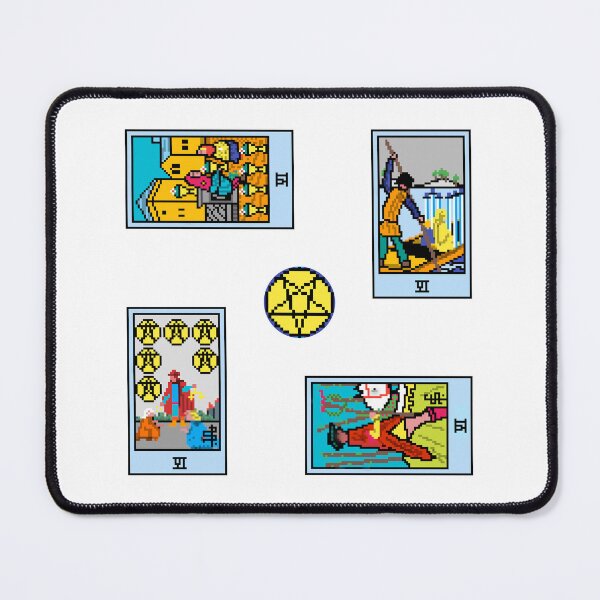 Item preview, Pixel Waite Tarot Minor Arcana Sixes - 79th Sticker Pack and Magnets designed and sold by Pixel Waite.