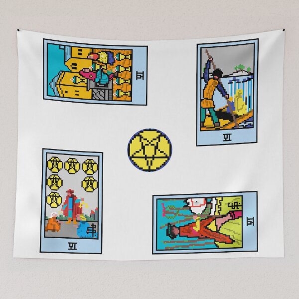 Item preview, Pixel Waite Tarot Minor Arcana Sixes - 79th Sticker Pack and Magnets designed and sold by Pixel Waite.