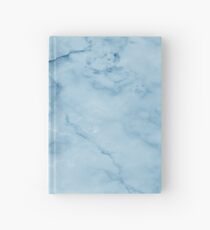 Himmelblaues Marmor-Muster - cooles modernes Granit-Design Notizbuch