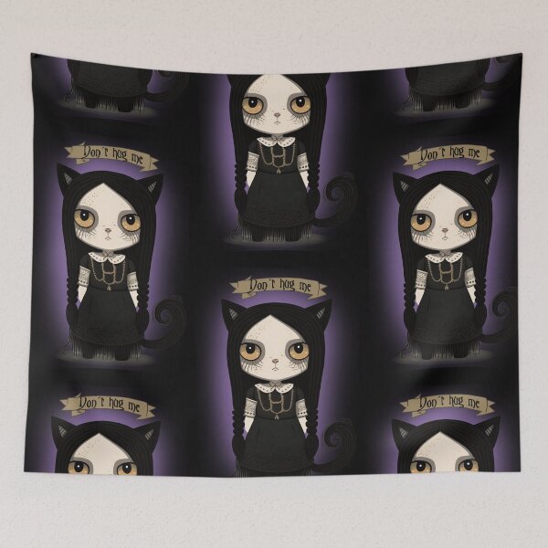 Item preview, Wednesday Addams as Cat designed and sold by TheSamuraiCat.