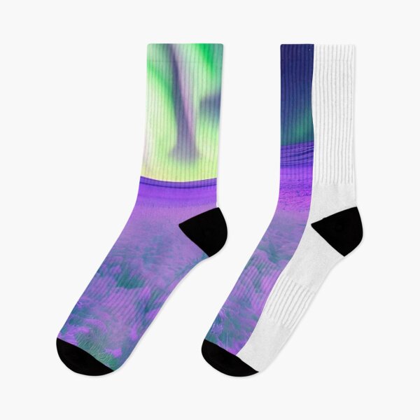 Item preview, Beautiful Aurora Borealis Above Flowers designed and sold by VitalDesigner.
