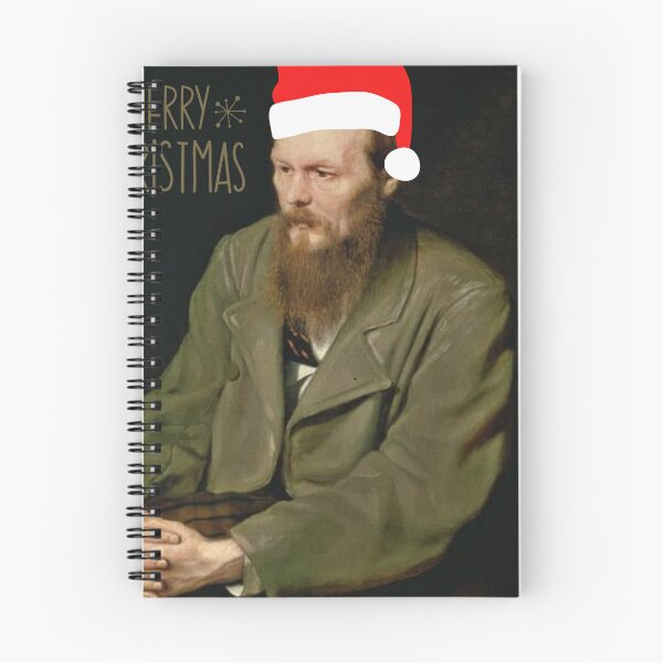 Item preview, Fyodor Dostoevsky wishes you Merry Christmas designed and sold by ReneMagritteArt.