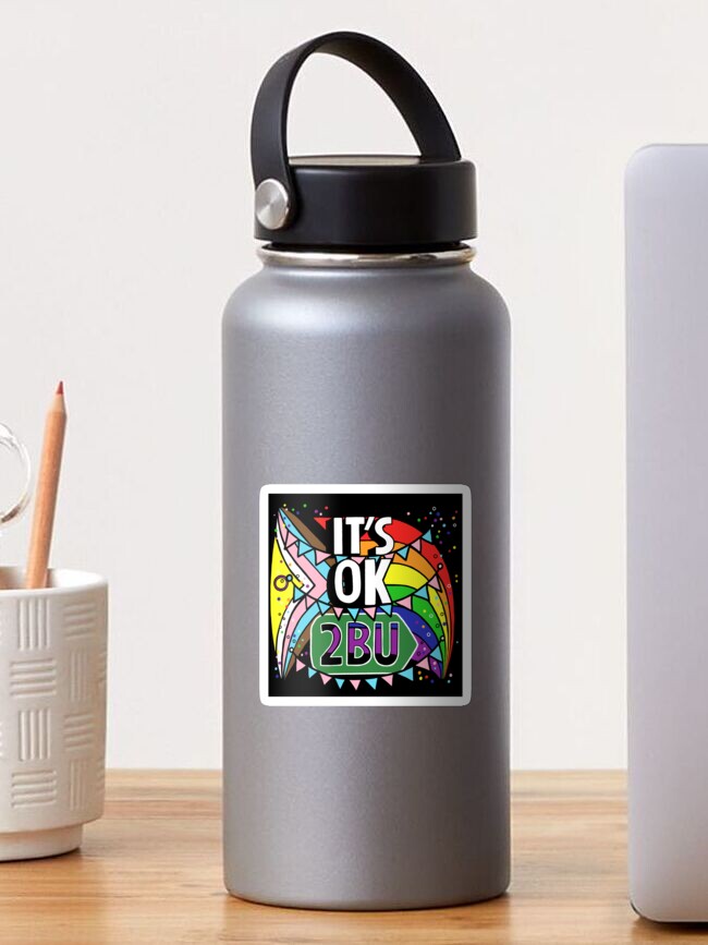 Thumbnail 1 of 3, Sticker, Its OK 2BU - Progress Flag designed and sold by 2BU-Somerset.