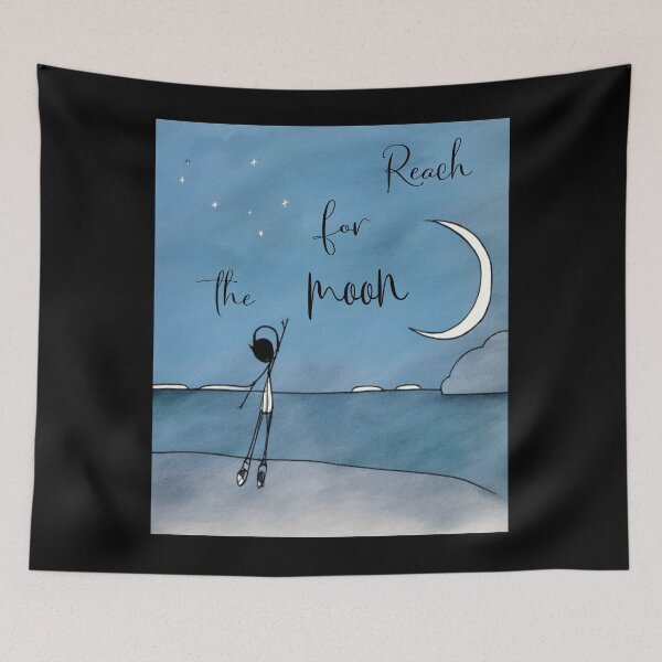 Item preview, Reach for the moon designed and sold by CottagePop.