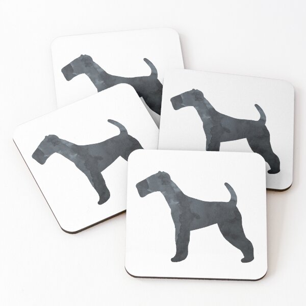 Item preview, Airedale Terrier Black Art Minimalist Dog Silhouette designed and sold by BittenByErmines.