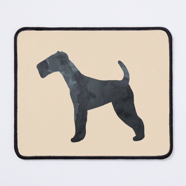 Item preview, Airedale Terrier Black Art Minimalist Dog Silhouette designed and sold by BittenByErmines.
