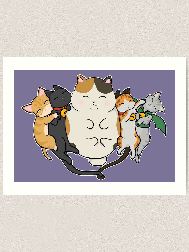 FFXIV Fat Cat Group - Pusheen Style Sticker for Sale by Yasmin Walji