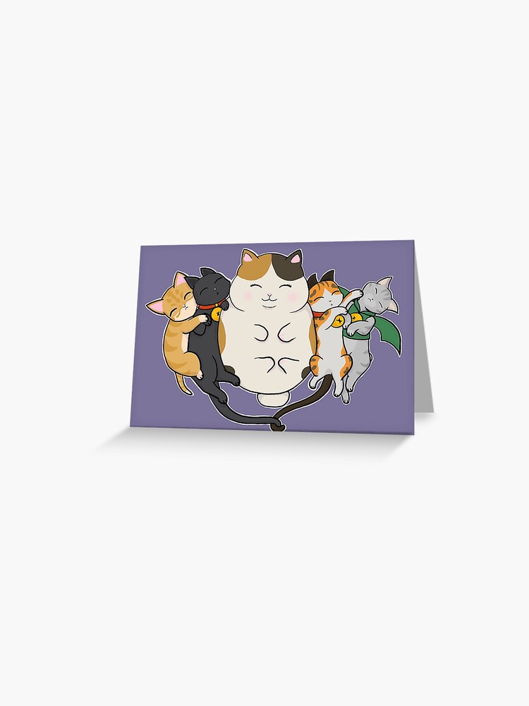 FFXIV Fat Cat Group - Pusheen Style Sticker for Sale by Yasmin Walji