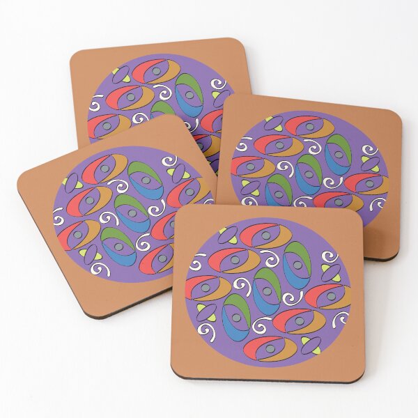 Item preview, Balance Pattern_Round_Purple_Golden designed and sold by Mimi Huang.