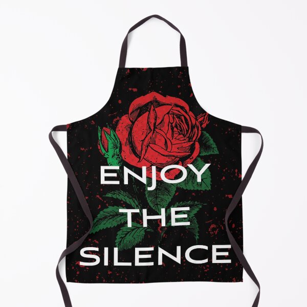 Item preview, Enjoy the silence rose and blood new wave retro music designed and sold by Cheeky Companions.