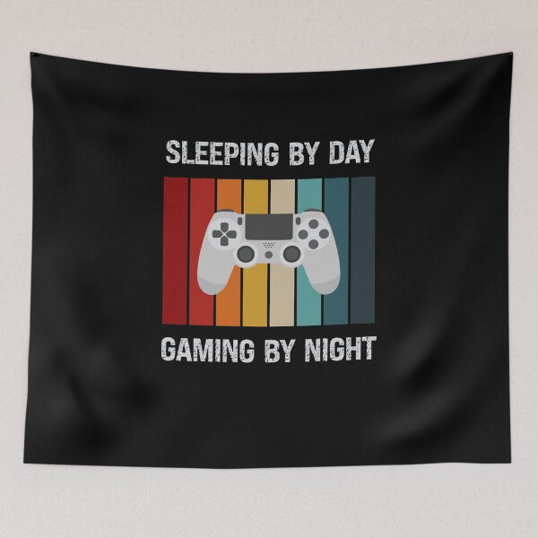 Item preview, SLEEPING BY DAY GAMING BY NIGHT designed and sold by KatisDesign.