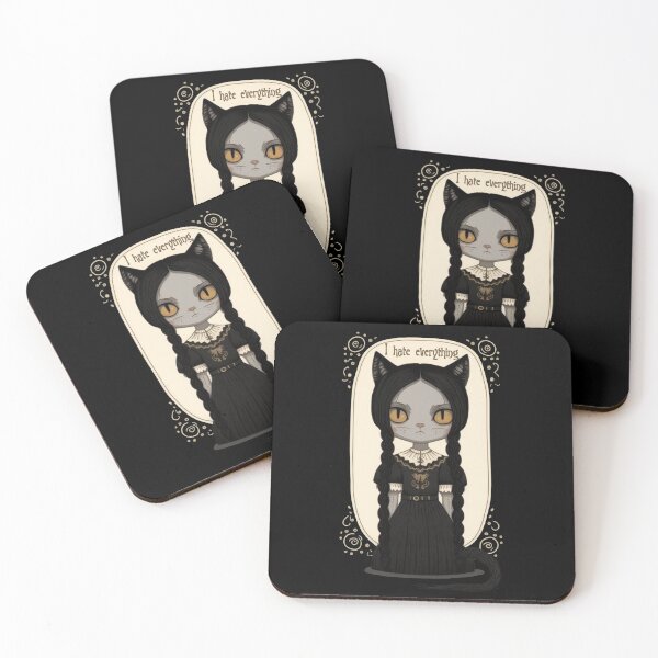 Item preview, Wednesday Addams as Cat 2 designed and sold by TheSamuraiCat.