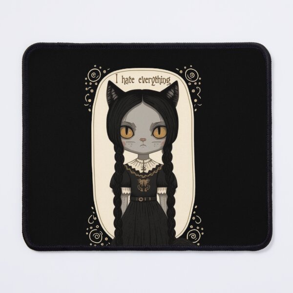 Item preview, Wednesday Addams as Cat 2 designed and sold by TheSamuraiCat.