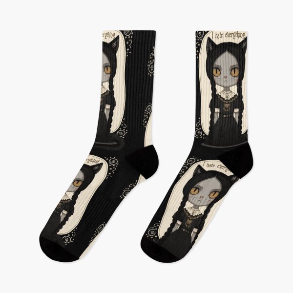 Item preview, Wednesday Addams as Cat 2 designed and sold by TheSamuraiCat.