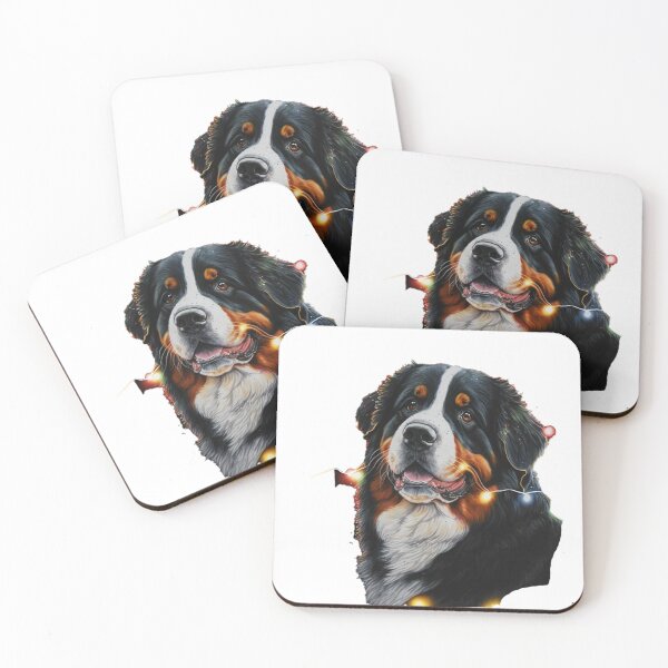 Item preview, cute bernese mountain christmas lights bernese mountain dog lover xmas 06 designed and sold by printiesart.