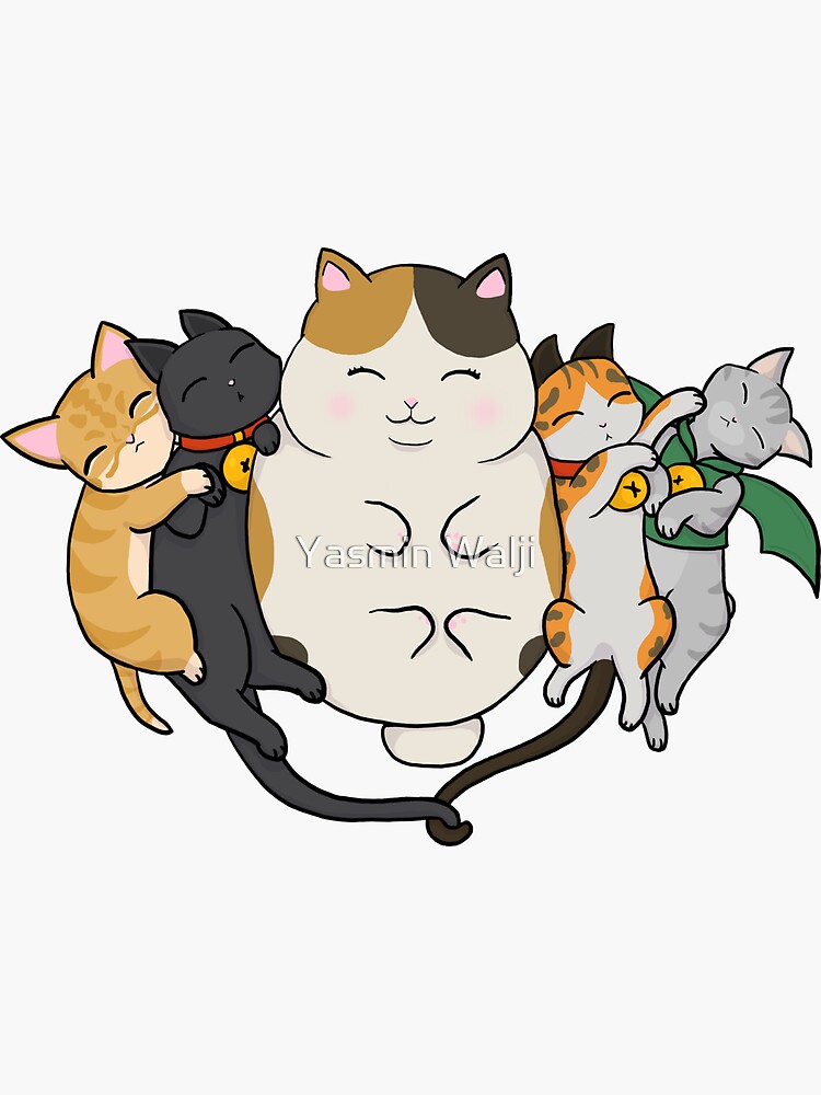 FFXIV Fat Cat Group - Pusheen Style Sticker for Sale by Yasmin Walji
