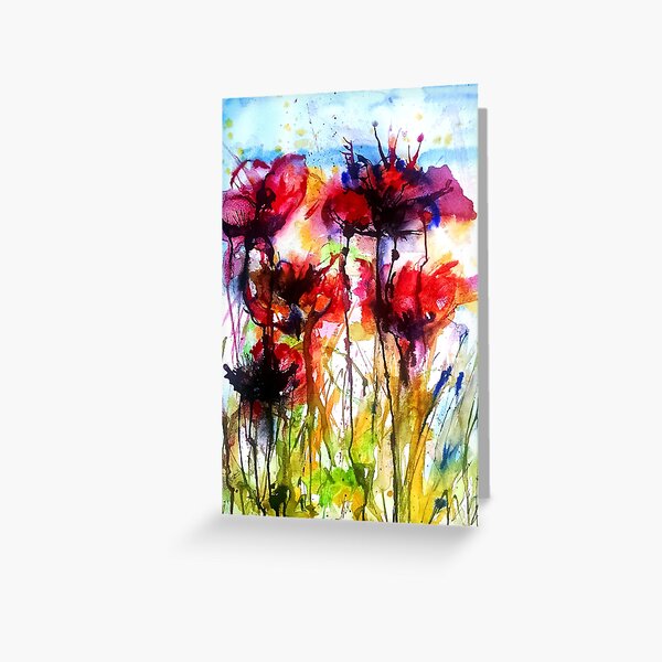 Poppy Love Greeting Card
