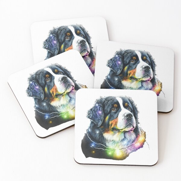 Item preview, cute bernese mountain christmas lights bernese mountain dog lover xmas 07 designed and sold by printiesart.