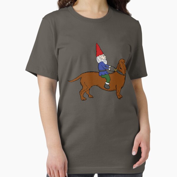 Item preview, Gnome Riding a Dachshund by Viva Sweet Love designed and sold by vivasweetlove.