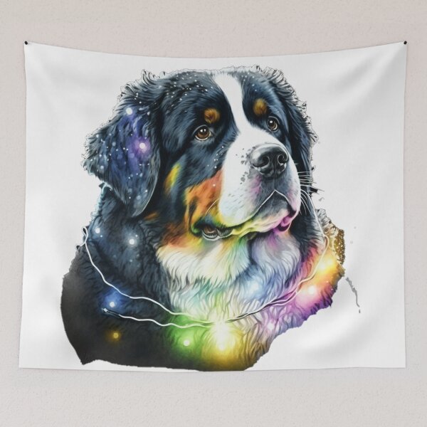 Item preview, cute bernese mountain christmas lights bernese mountain dog lover xmas 07 designed and sold by printiesart.