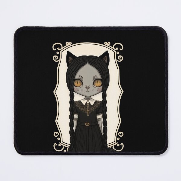 Item preview, Wednesday Addams as Cat 3 designed and sold by TheSamuraiCat.