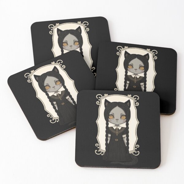 Item preview, Wednesday Addams as Cat 3 designed and sold by TheSamuraiCat.
