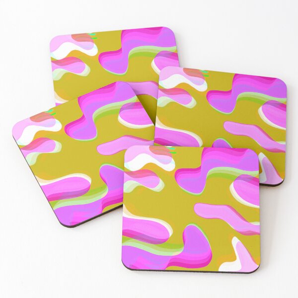 Item preview, Multicolor Neon, Mustard, Pink and Purple Bubbly Pattern Design designed and sold by theprintedclub.
