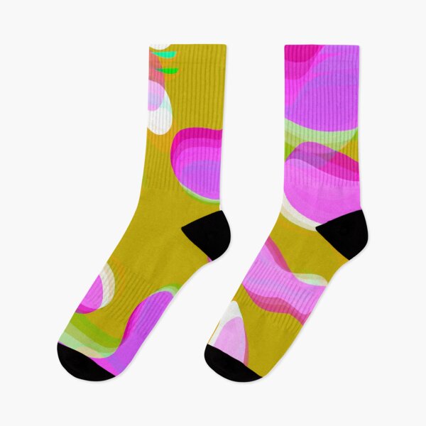 Item preview, Multicolor Neon, Mustard, Pink and Purple Bubbly Pattern Design designed and sold by theprintedclub.