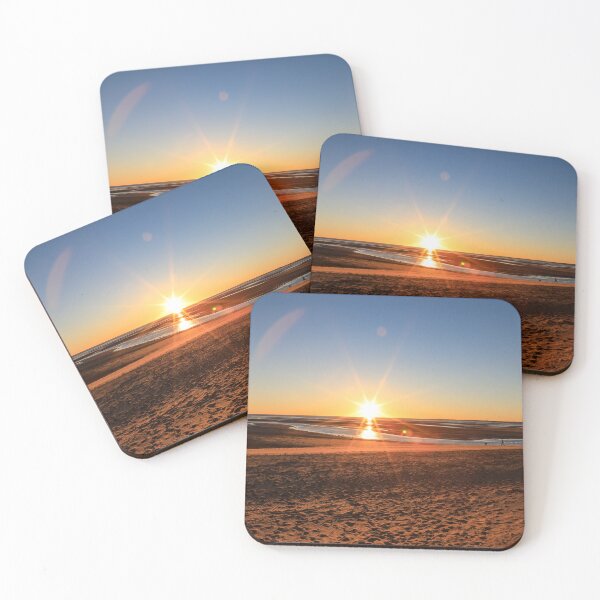 Item preview, Sun setting over beach at low tide designed and sold by Justin Mckinney.