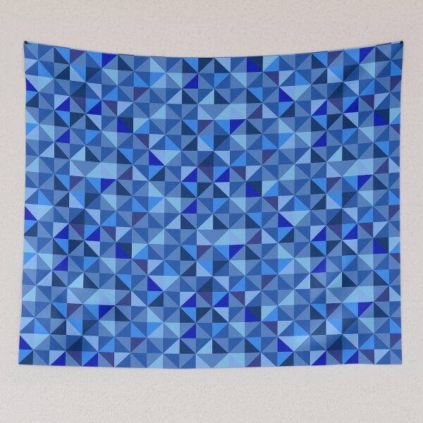 Item preview, Blue Triangle Pattern designed and sold by stylebytara.