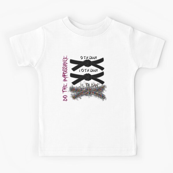 karate black belt white shirt Kids T-Shirt
