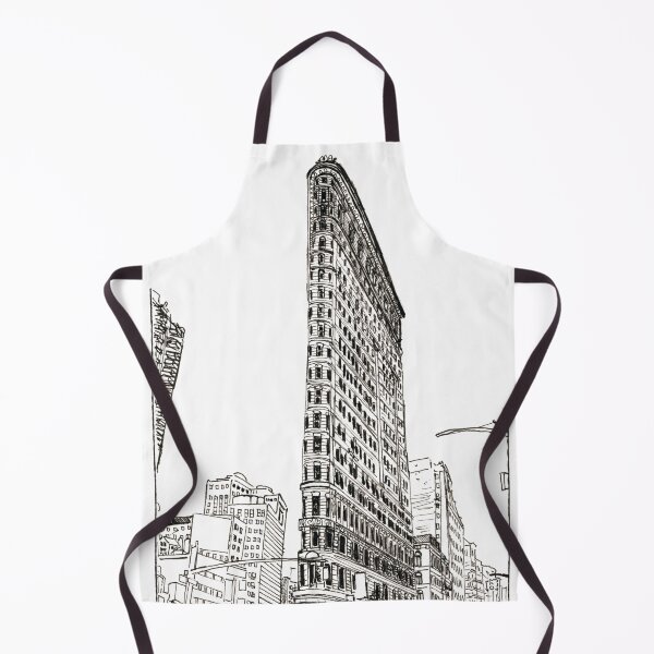 Item preview, Flatiron New York Cityscape USA Pen and Ink Illustration designed and sold by Wall-Art-Sketch.