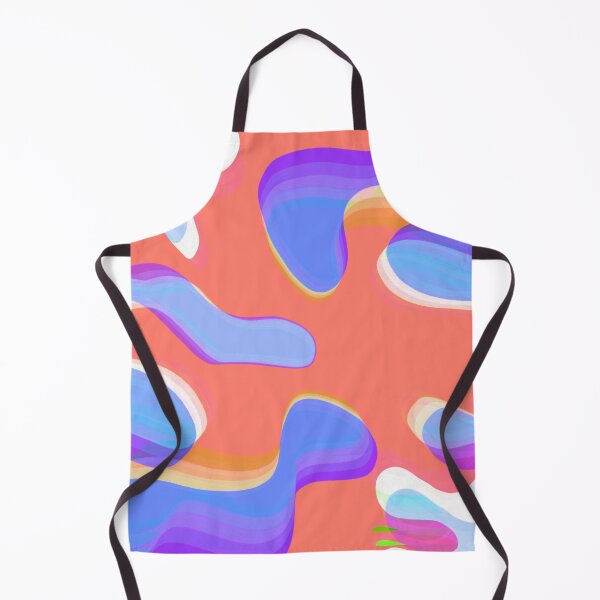 Item preview, Multicolor Neon, Salmon, Orange, Lilac and Purple Bubbly Pattern Design designed and sold by theprintedclub.