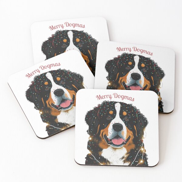 Item preview, cute bernese mountain christmas lights bernese mountain dog lover xmas 02 designed and sold by printiesart.