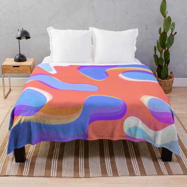 Item preview, Multicolor Neon, Salmon, Orange, Lilac and Purple Bubbly Pattern Design designed and sold by theprintedclub.