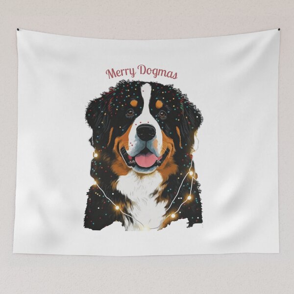 Item preview, cute bernese mountain christmas lights bernese mountain dog lover xmas 02 designed and sold by printiesart.
