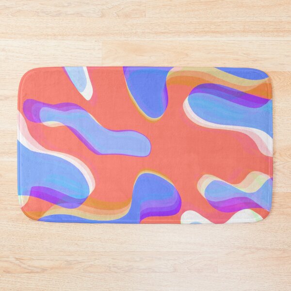 Item preview, Multicolor Neon, Salmon, Orange, Lilac and Purple Bubbly Pattern Design designed and sold by theprintedclub.