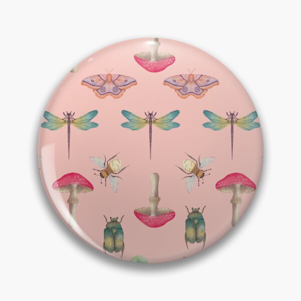 Aperçu de l'œuvre Champignons roses créée et vendue par Surface Pattern Studio.