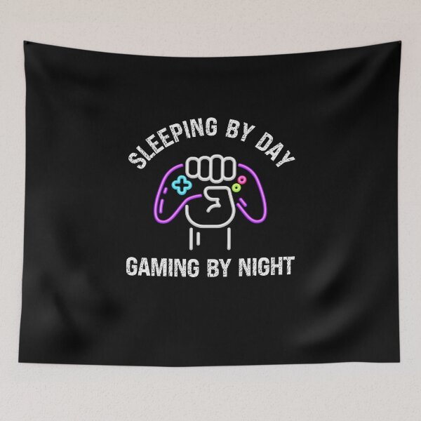 Item preview, SLEEPING BY DAY GAMING BY NIGHT designed and sold by KatisDesign.