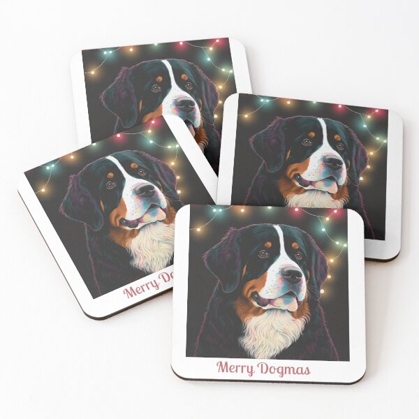 Item preview, cute bernese mountain christmas lights bernese mountain dog lover xmas 04 designed and sold by printiesart.